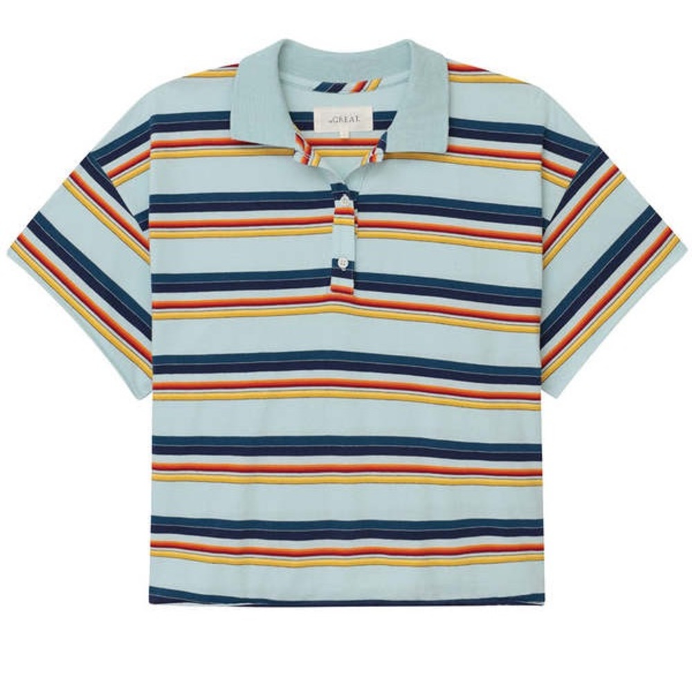 The Great. Crop Polo Tee
